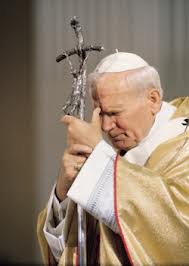 Pope John Paul II at prayer